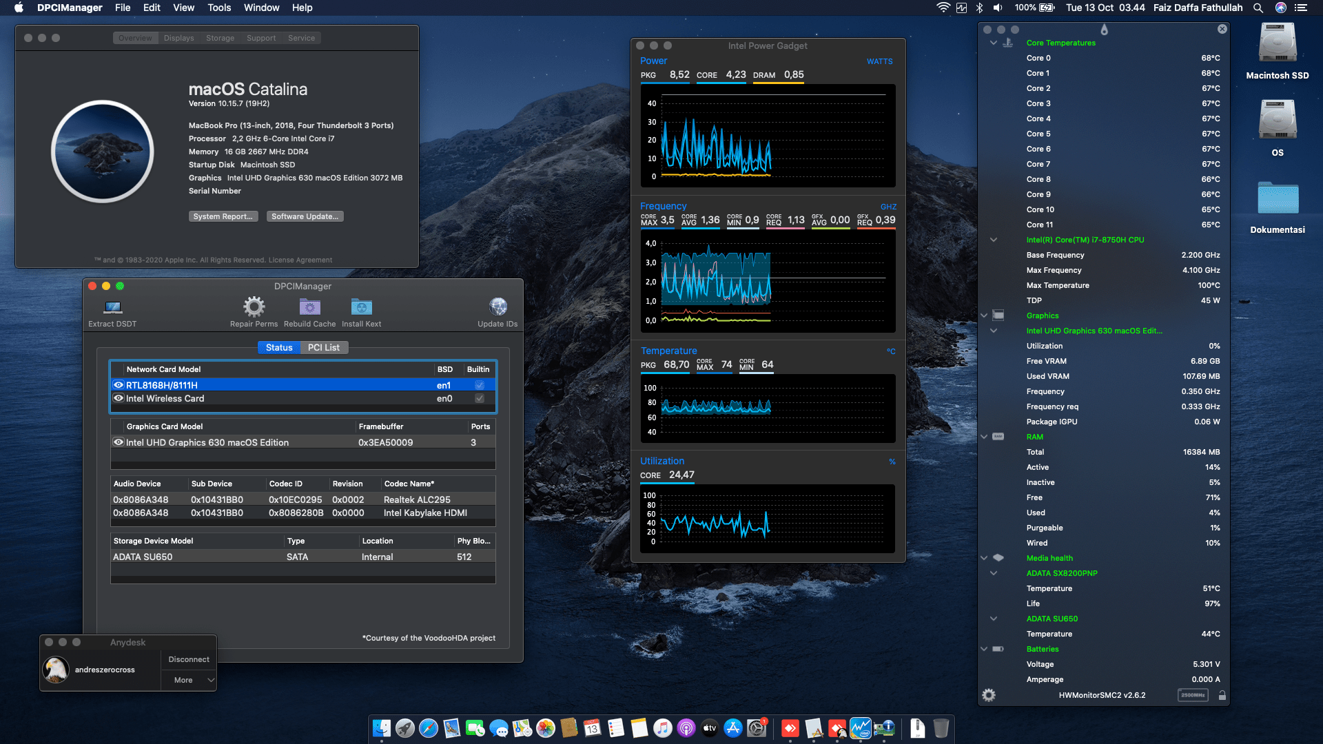 Asus ROG GL503GE EN023T 2nd [CoffeeLake   Intel UHD 630 + I2C]   OpenCore 1